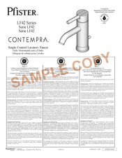 Pfister CONTEMPRA LF42 Serie Manual Del Usuario