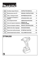 Makita DTWA260Z Manual De Instrucciones