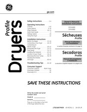 GE DPVH880 Manual Del Propietario E Instalación