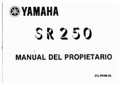 Yamaha SR250 1997 Manual Del Propietário