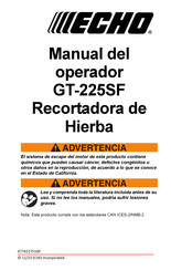 Echo GT-225SF Manual Del Operador