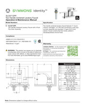 Symmons Identity SLC6712PP Manual De Operaciones Y Mantenimiento