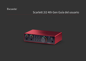 Focusrite Scarlett 2i2 4th Gen Guia Del Usuario