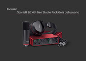 Focusrite Scarlett 2i2 4th Gen Guia Del Usuario