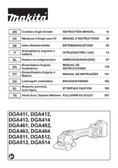 Makita DGA464 Manual De Instrucciones