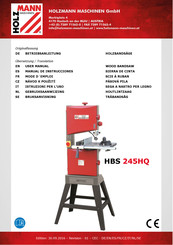 HOLZMANN MASCHINEN HBS245HQ Manual De Instrucciones