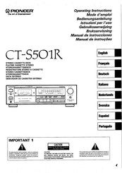 Pioneer CT-S501R Manual De Instrucciones