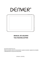Denver TAQ-70263KBLUE Manual De Usuario