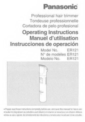 Panasonic ER121 Instrucciones De Operación