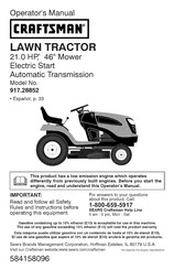Craftsman 917.28852 Manual Del Operador