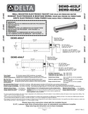 Delta DEMD-404LF Instrucciones De Instalación