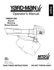 MTD yard-man MESV1300 Manual Del Dueño/Operador