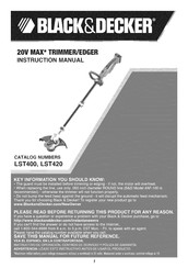 Black and Decker LST420 Manual De Instrucciones