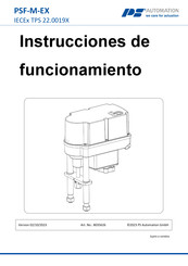 PS Automation PSF-M-EX Serie Instrucciones De Funcionamiento