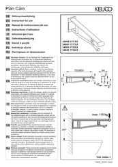 KEUCO Plan Care 34905 1717 Serie Manual De Instrucciones De Uso