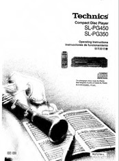 Technics SL-PG350 Instrucciones De Funcionamiento