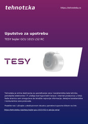 TESY GCU 1015 L52 RC Instrucciones De Uso Y Mantenimiento