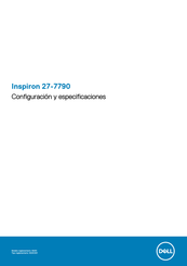 Dell Inspiron 27-7790 Configuración Y Especificaciones