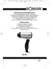 BOMANN CB 855 Instrucciones De Servicio/Garantía