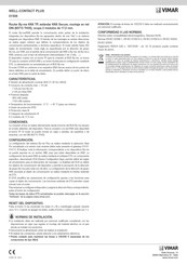 Vimar WELL-CONTACT PLUS Guia De Inicio Rapido