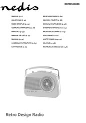 nedis RDFM5000BK Manual De Uso