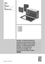 FRIEDHELM LOH Rittal KL 1526.010 Instrucciones De Montaje Y Empleo