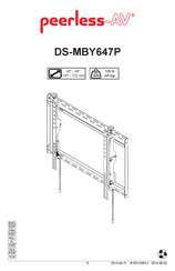 peerless-AV DS-MBY647P Manual Del Usuario