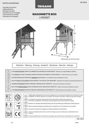 Trigano MAISONNETTE BOIS J-JOU027 Instrucciones De Montaje