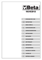 Beta 1931CD13 Instrucciones