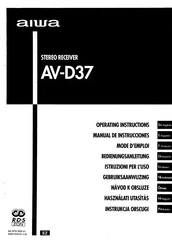 Aiwa AV-D37 Manual De Instrucciones