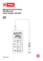 RS Pro 254-3501 Manual De Instrucciones