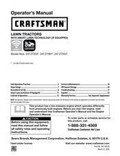 Craftsman 247.27334 Manual Del Operador