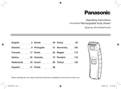 Panasonic ER-GY50 Instrucciones De Operación