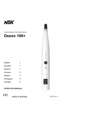 NSK Osseo 100+ Manual De Operación