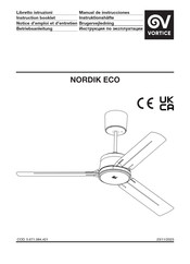Vortice NORDIK ECO Manual De Instrucciones