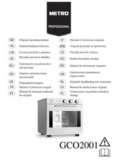 METRO PROFESSIONAL GCO2001 Manual De Instrucciones Original