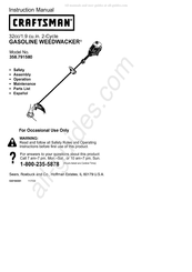 Craftsman WEEDWACKER 358.791580 Manual De Instrucciones