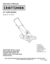 Craftsman 247.38518 Manual Del Operador