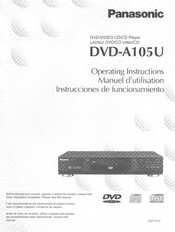 Panasonic DVD-A105U Instrucciones De Funcionamiento