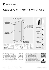 Duscholux Viva 472.1155 Serie Instrucciones De Montaje