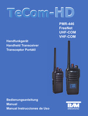 Team Electronic TeCom-HD PMR-446 Manual Instrucciones De Uso