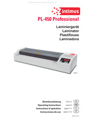 Intimus PL-450 Professional Instrucciones De Uso