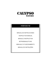 Calypso Watches K5801/1 Manual De Instrucciones
