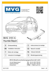 MVG 3151 A Instrucciones De Montaje