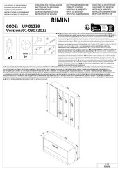 Forma Ideale RIMINI UP 01239 Instrucciones De Montaje