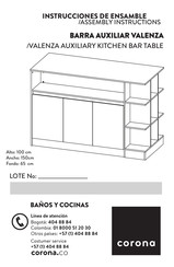 CORONA VALENZA Instrucciones De Ensamble