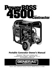 Generac PowerBOSS 4500 Manual Del Propietário