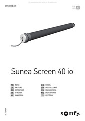 SOMFY Sunea Screen 40 io Manual