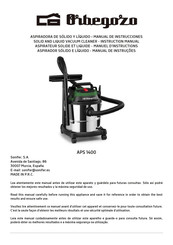 Orbegozo APS 1400 Manual De Instrucciones