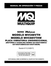 MULTIQUIP Mikasa MVC88VTH Manual De Operación Y Piezas